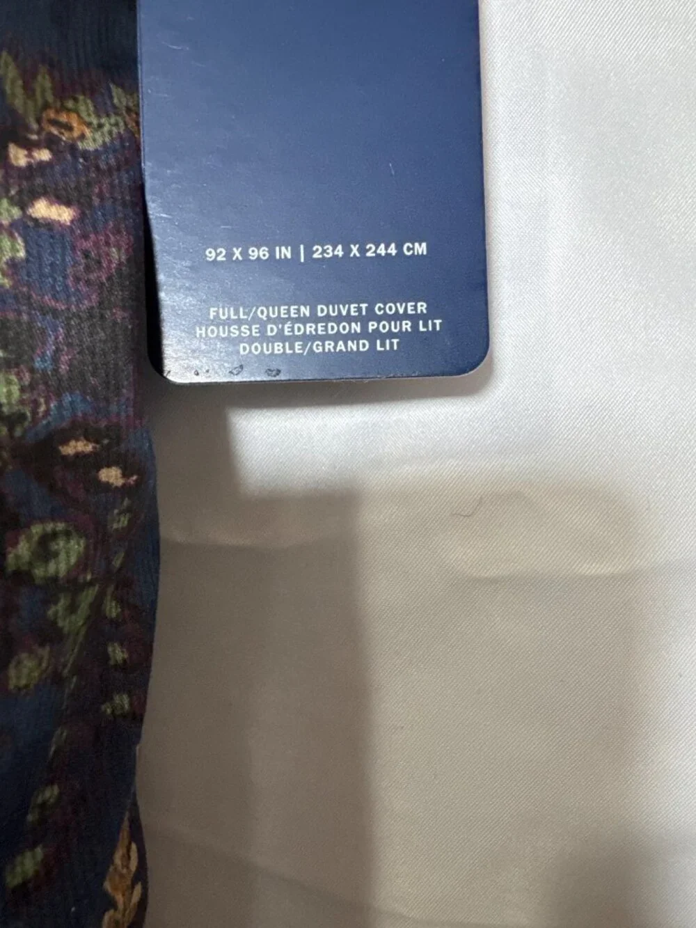 NWT Ralph Lauren Ludlow Collection Payge Duvet Cover Navy Size Full/Queen